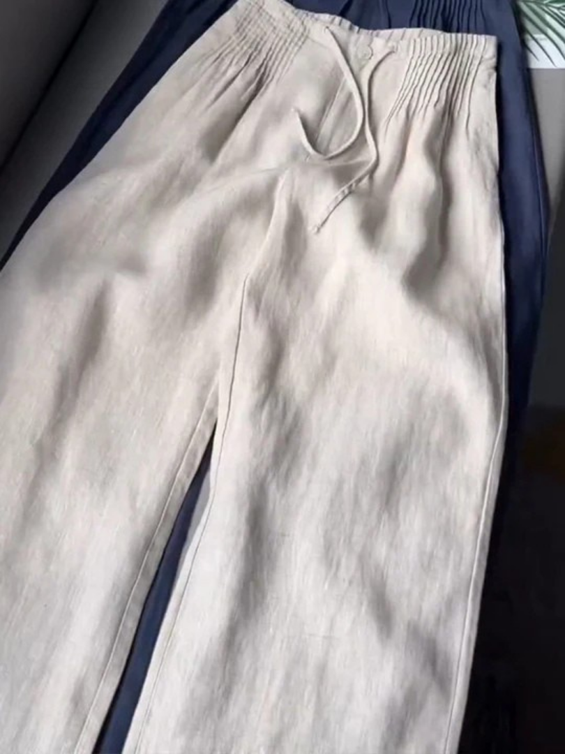 Camelia · Pantaloni in lino e cotone