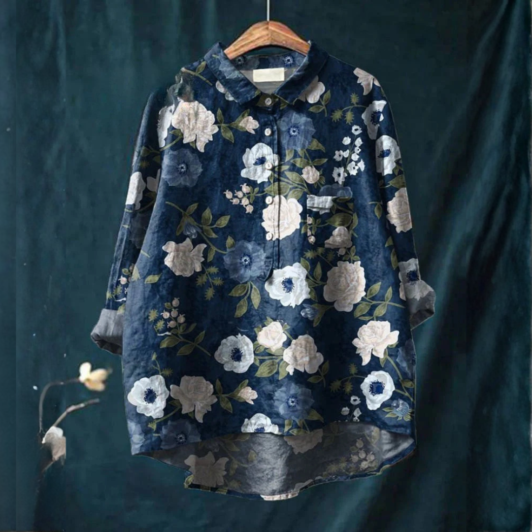 Beatrice · Camicia in lino fantasia