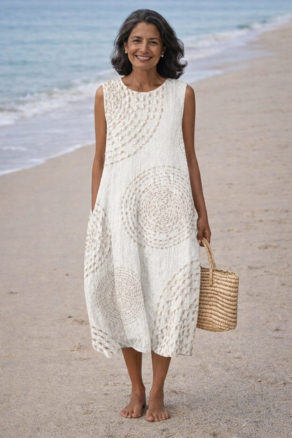 Luna · Abito midi rétro