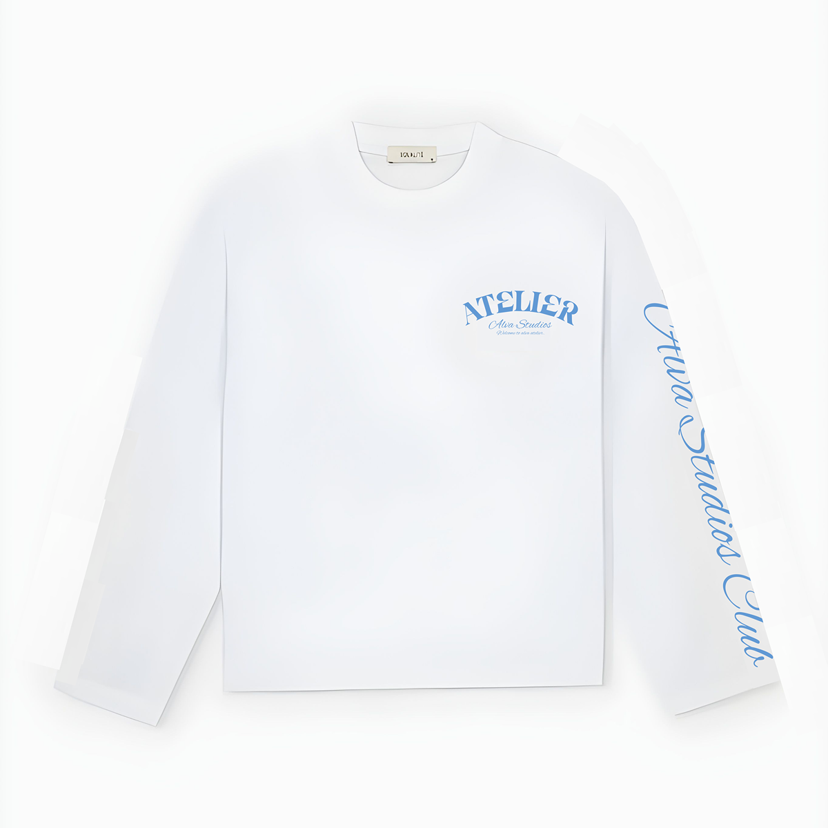 10202 ALVA ATELIER WHITE/BLUE LONGSLEEVE