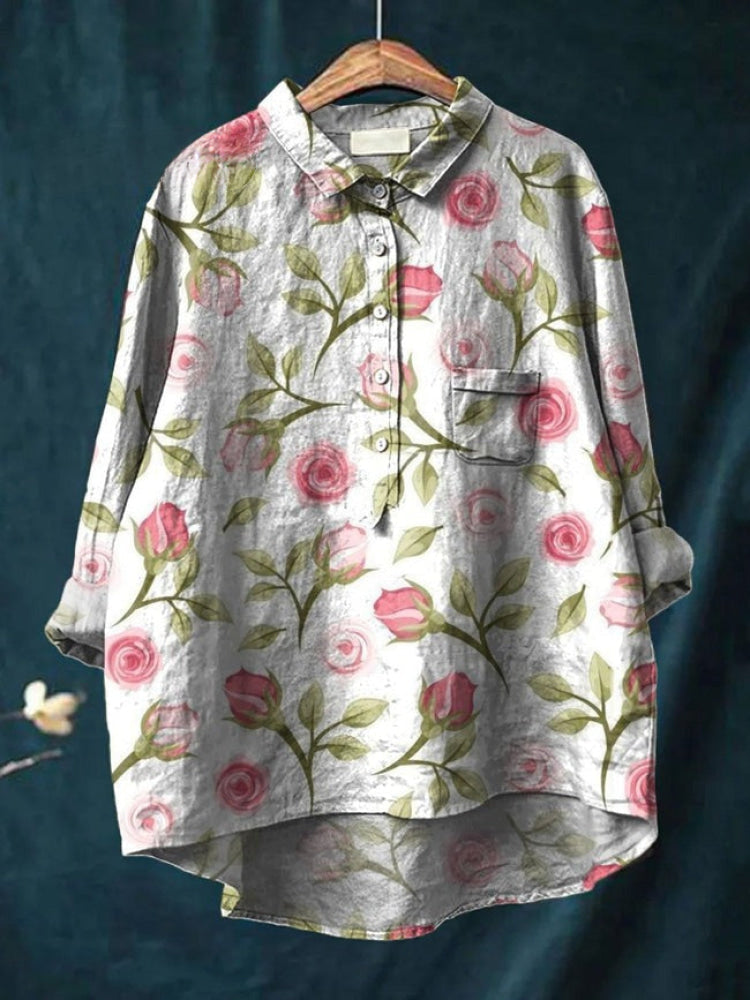 Beatrice · Camicia in lino fantasia