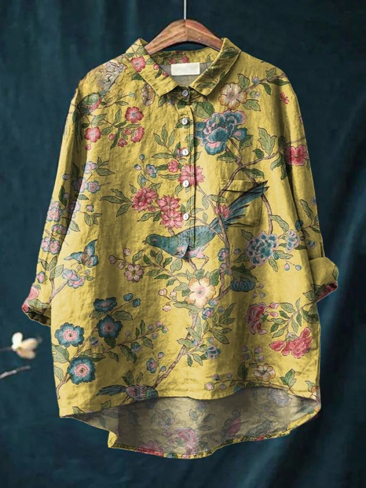 Beatrice · Camicia in lino fantasia