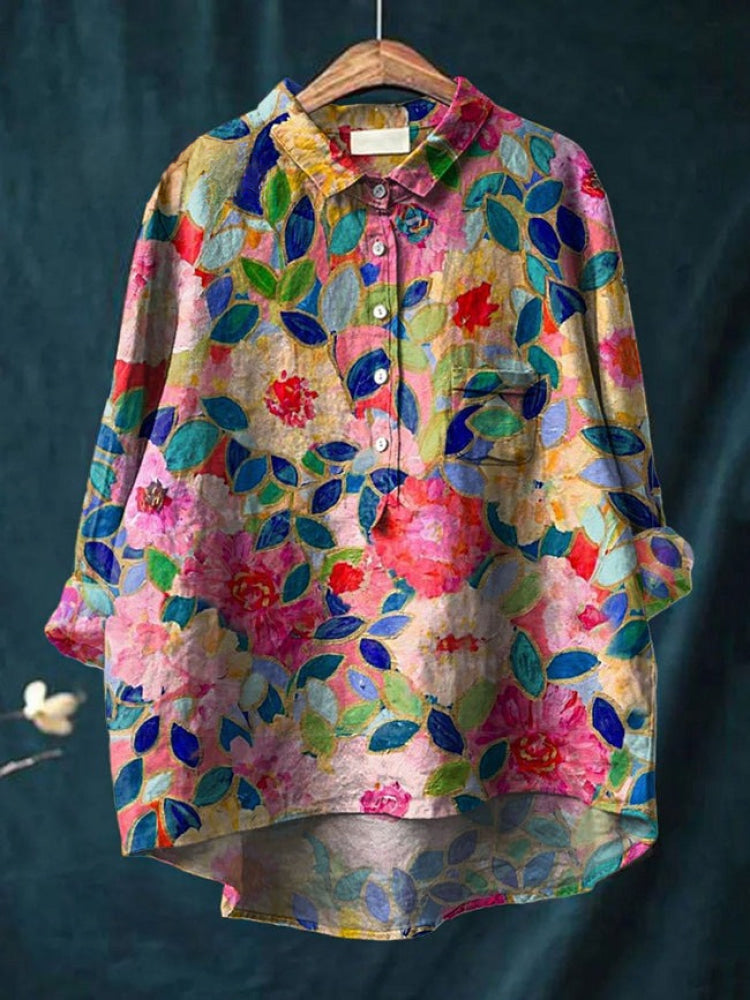 Beatrice · Camicia in lino fantasia