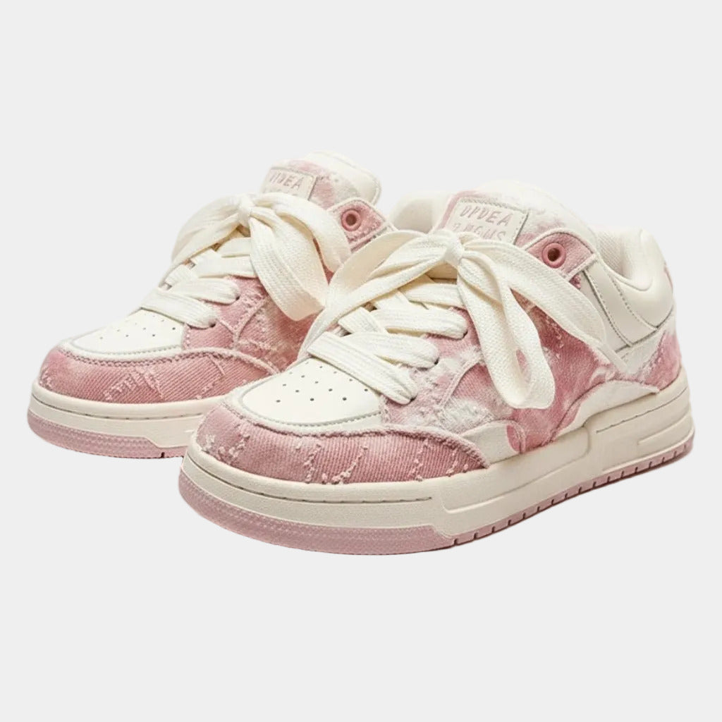 faded sneakers