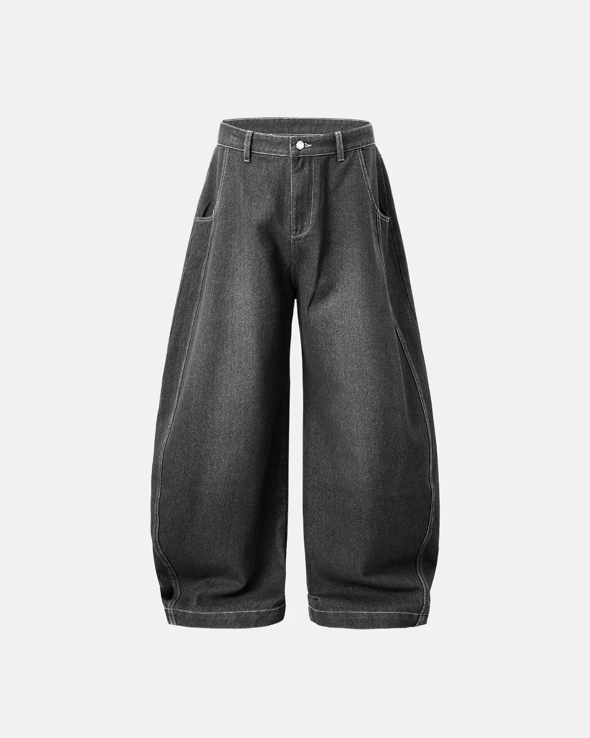 Washed Barrel Baggy Jeans