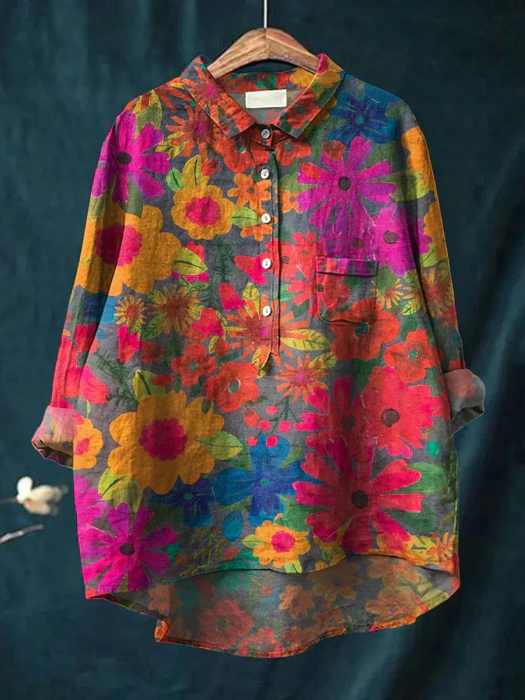 Gianna · Maglia stampa botanica