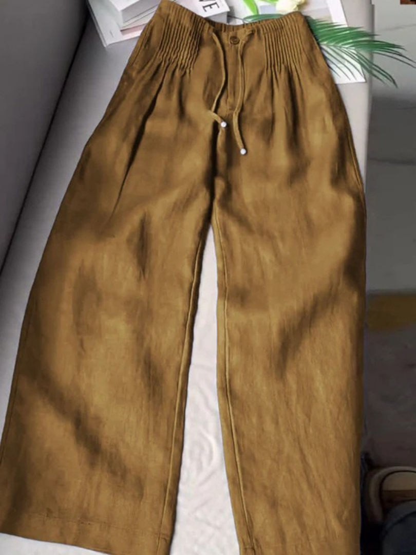 Camelia · Pantaloni in lino e cotone