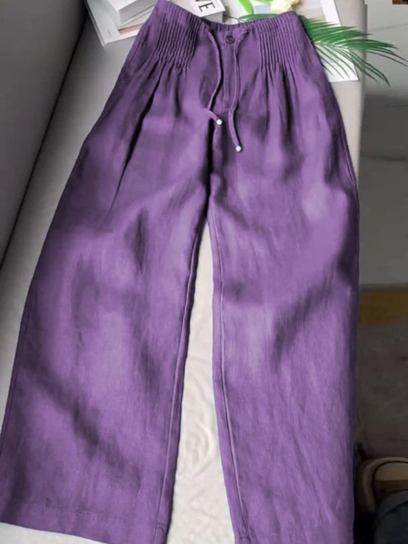 Camelia · Pantaloni in lino e cotone