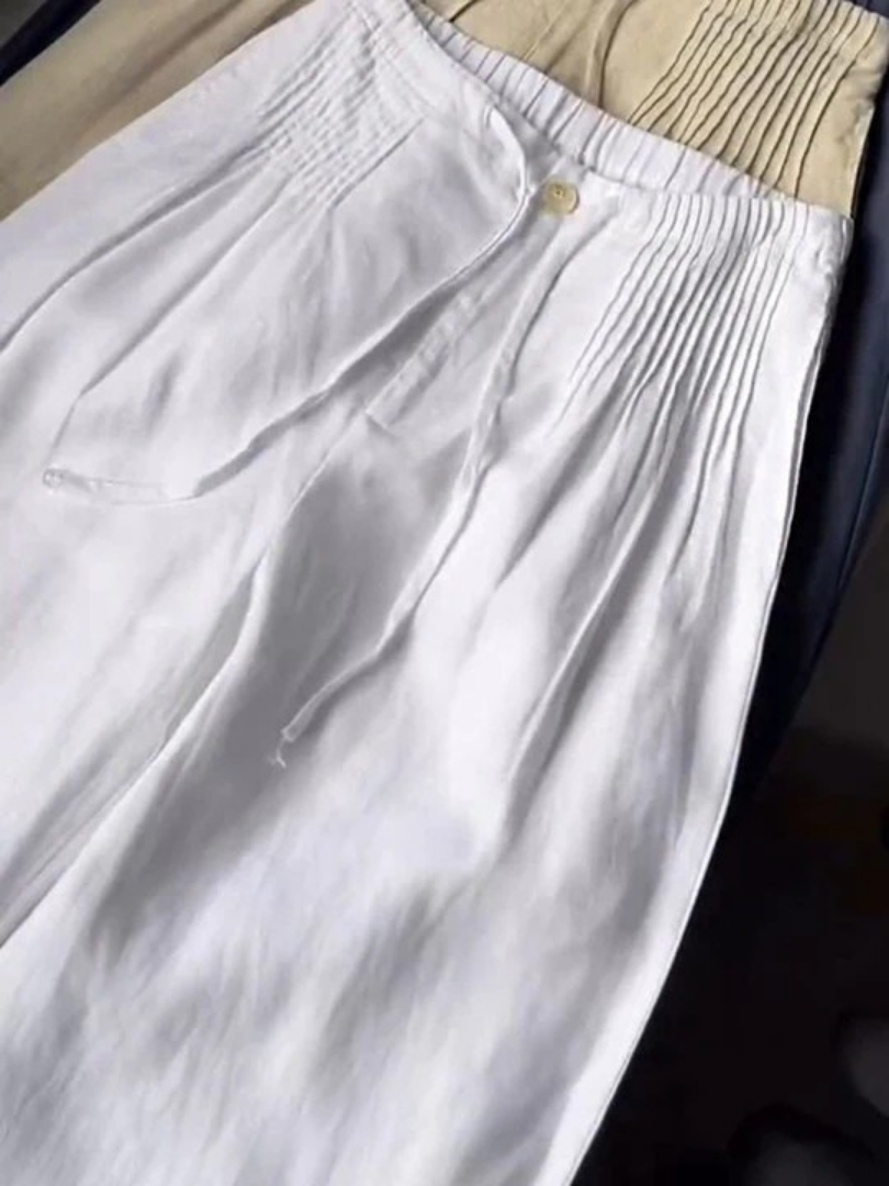 Camelia · Pantaloni in lino e cotone