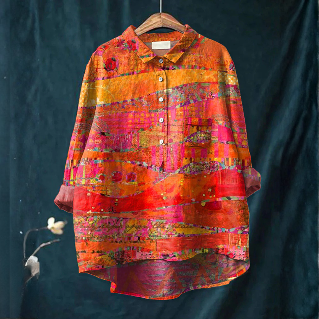 Cosima · Camicia in lino fantasia