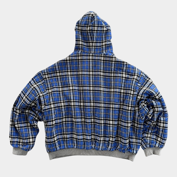 Checkered Inside Out Zipper - Red