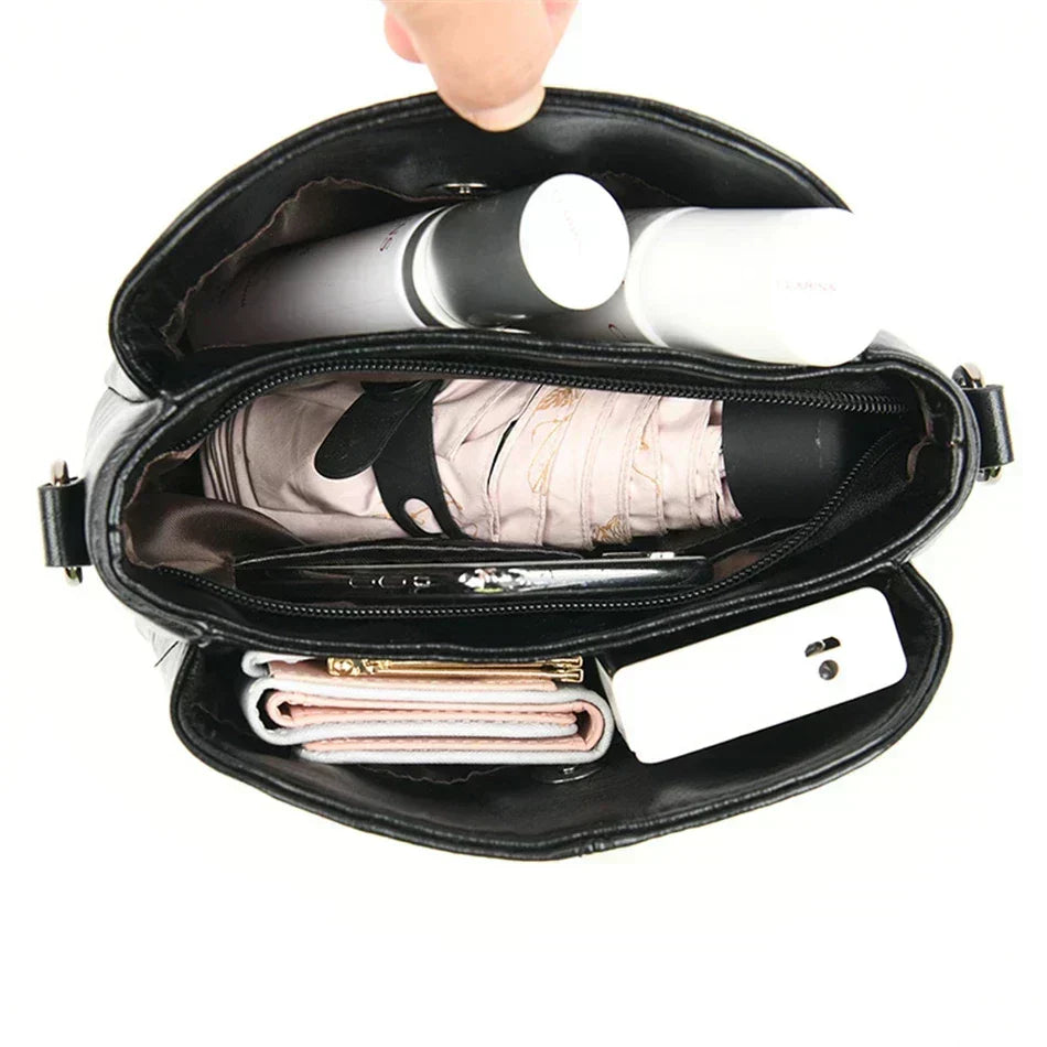 Fiorella · Borsa shopper in pelle ricamata