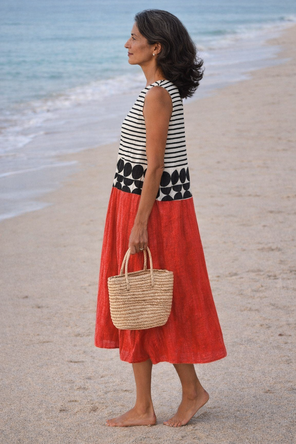 Giovanna · Abito midi a righe