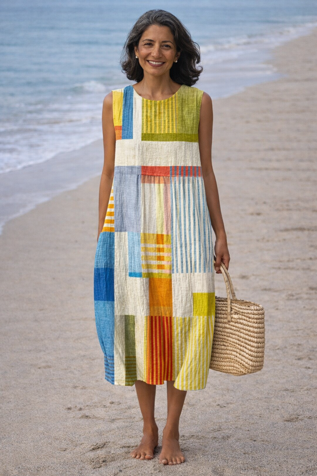 Eva · Abito midi geometrico