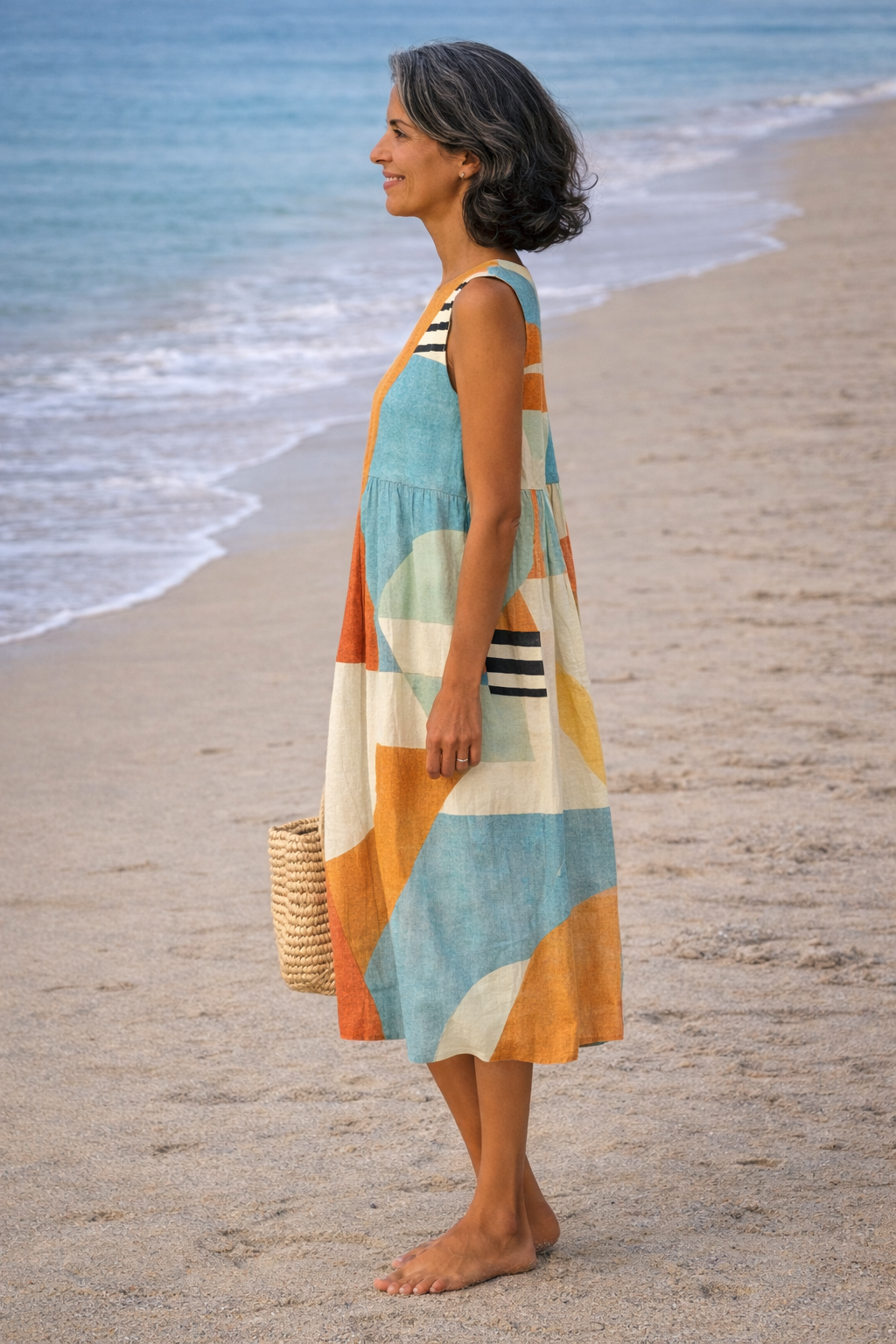 Iris · Abito midi geometrico
