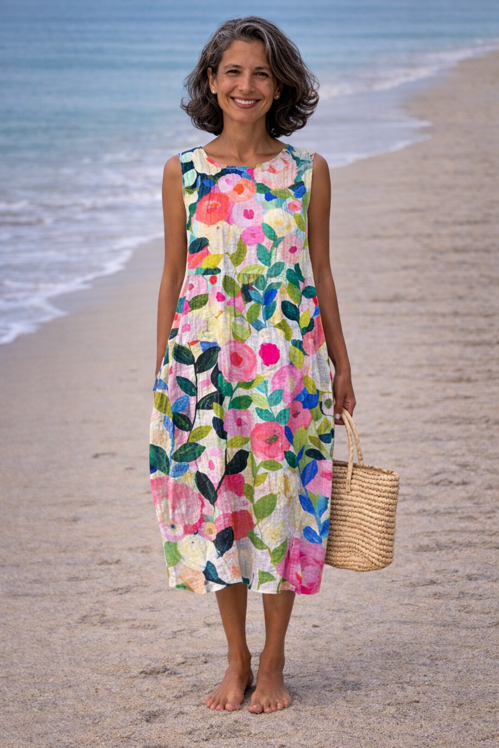 Ava · Abito midi a fiori