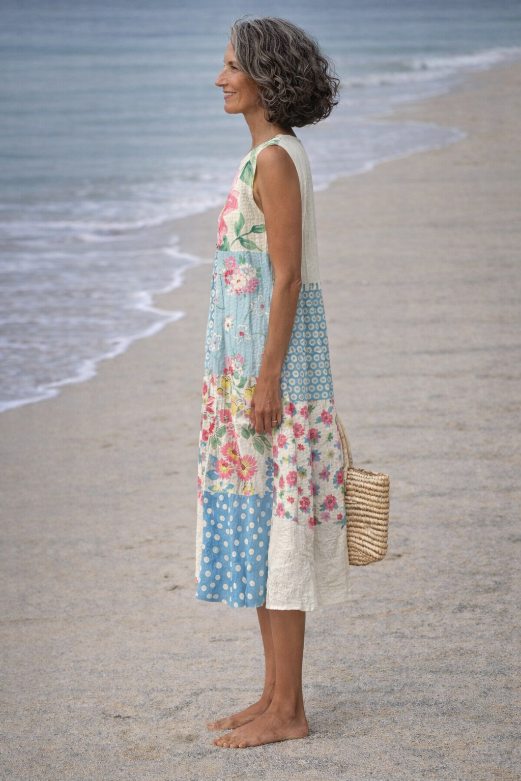 Valeria · Abito midi patchwork