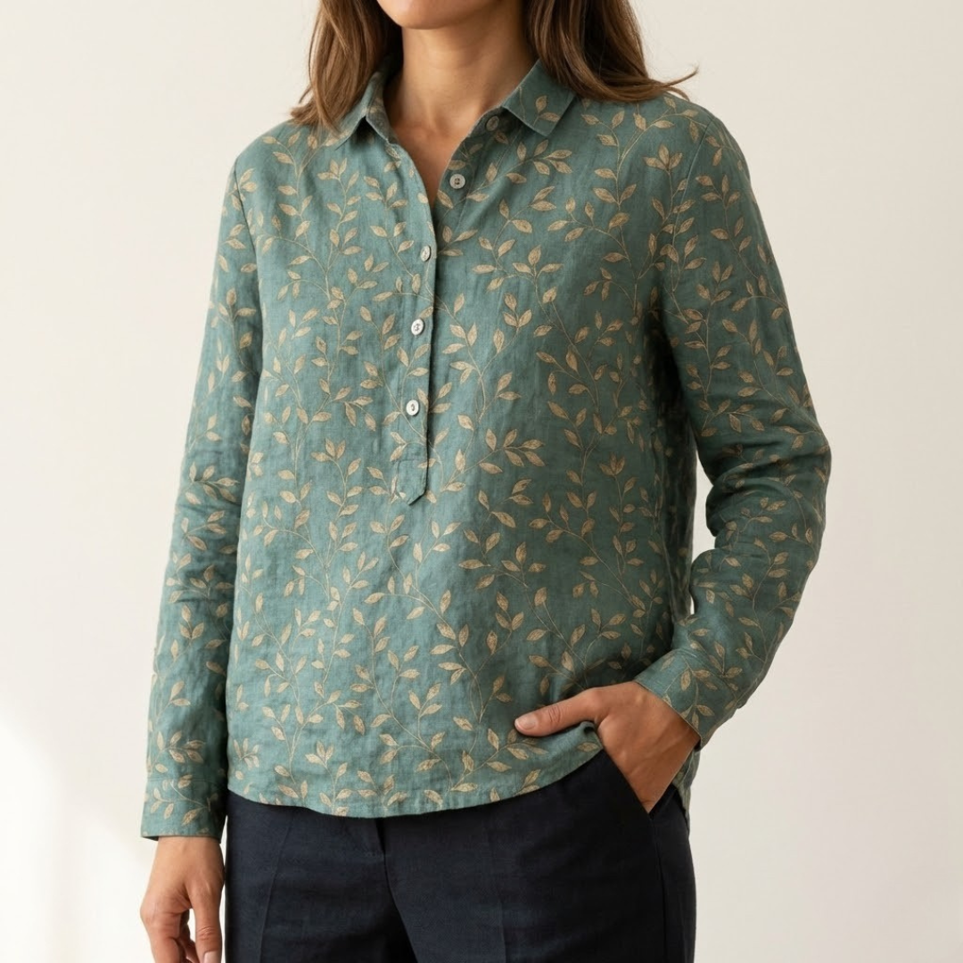Beatrice · Camicia in lino fantasia