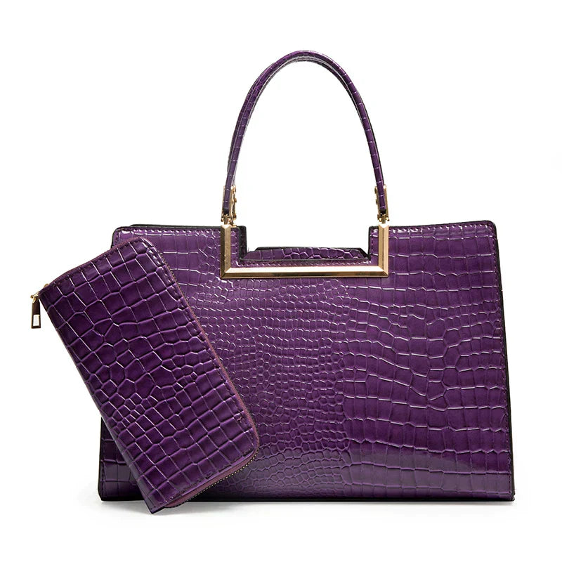 Costanza · Set borsa e portafoglio in pelle