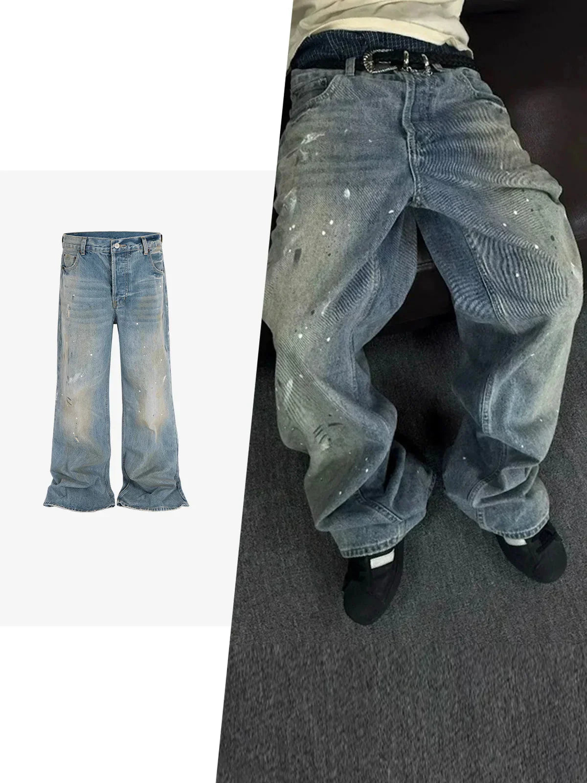 Dye Baggy Jeans
