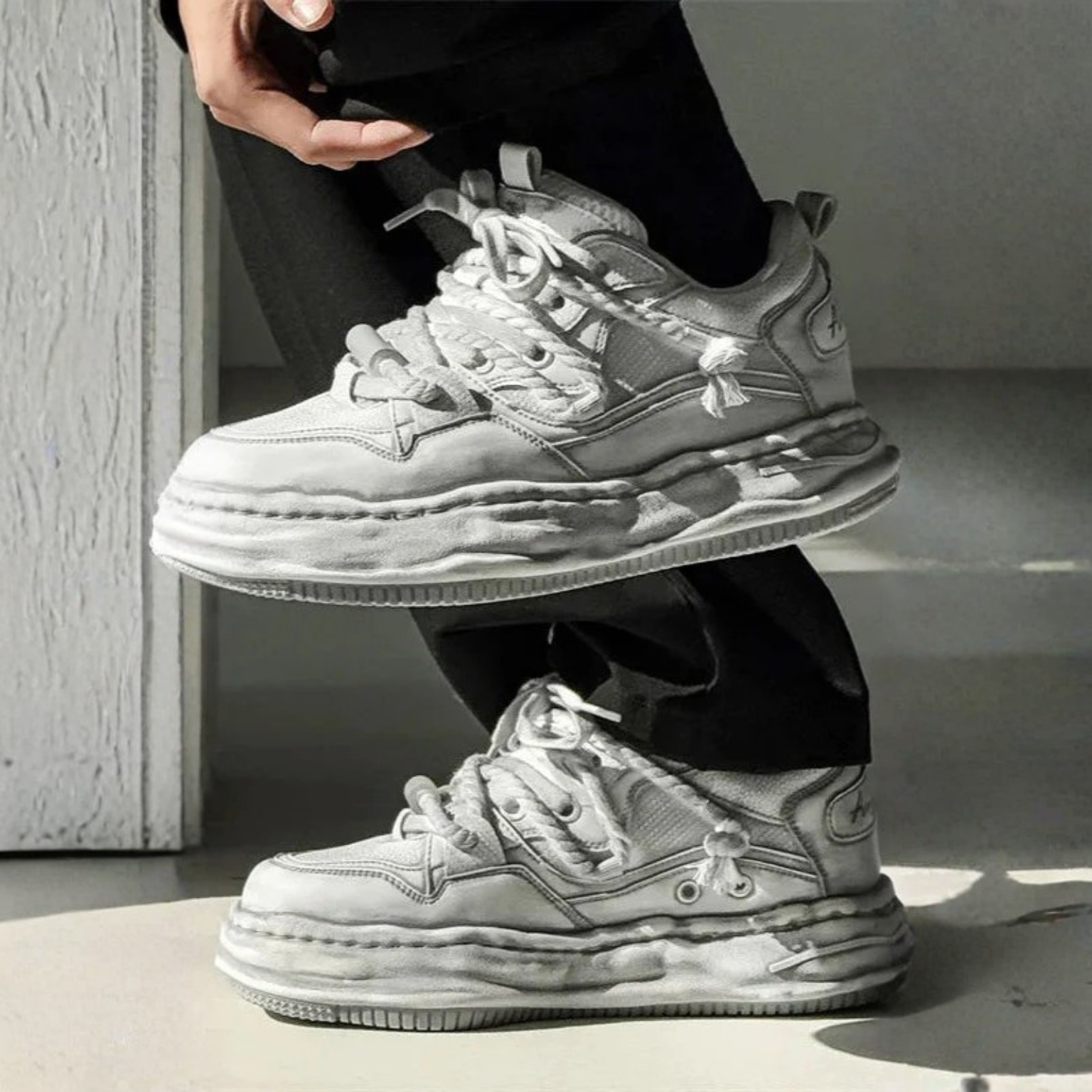 rope-lace shoe