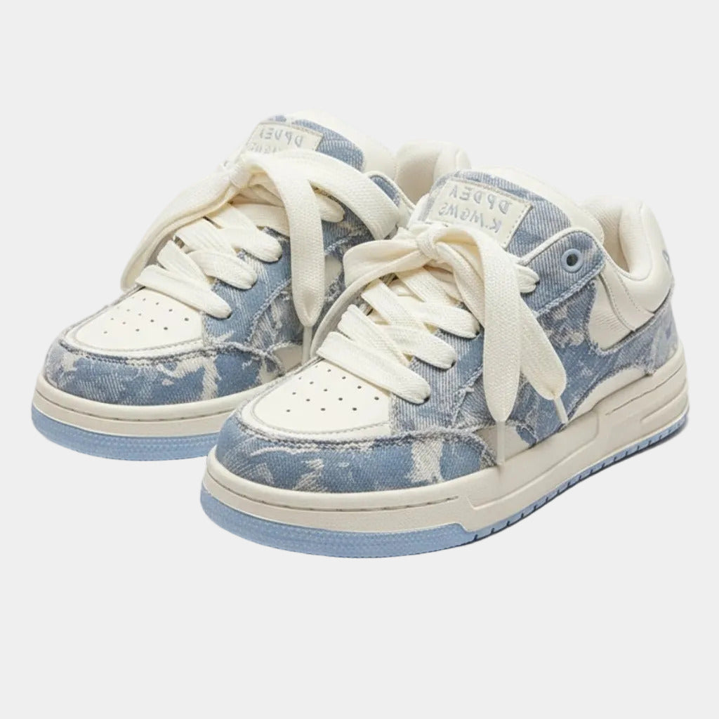 faded sneakers