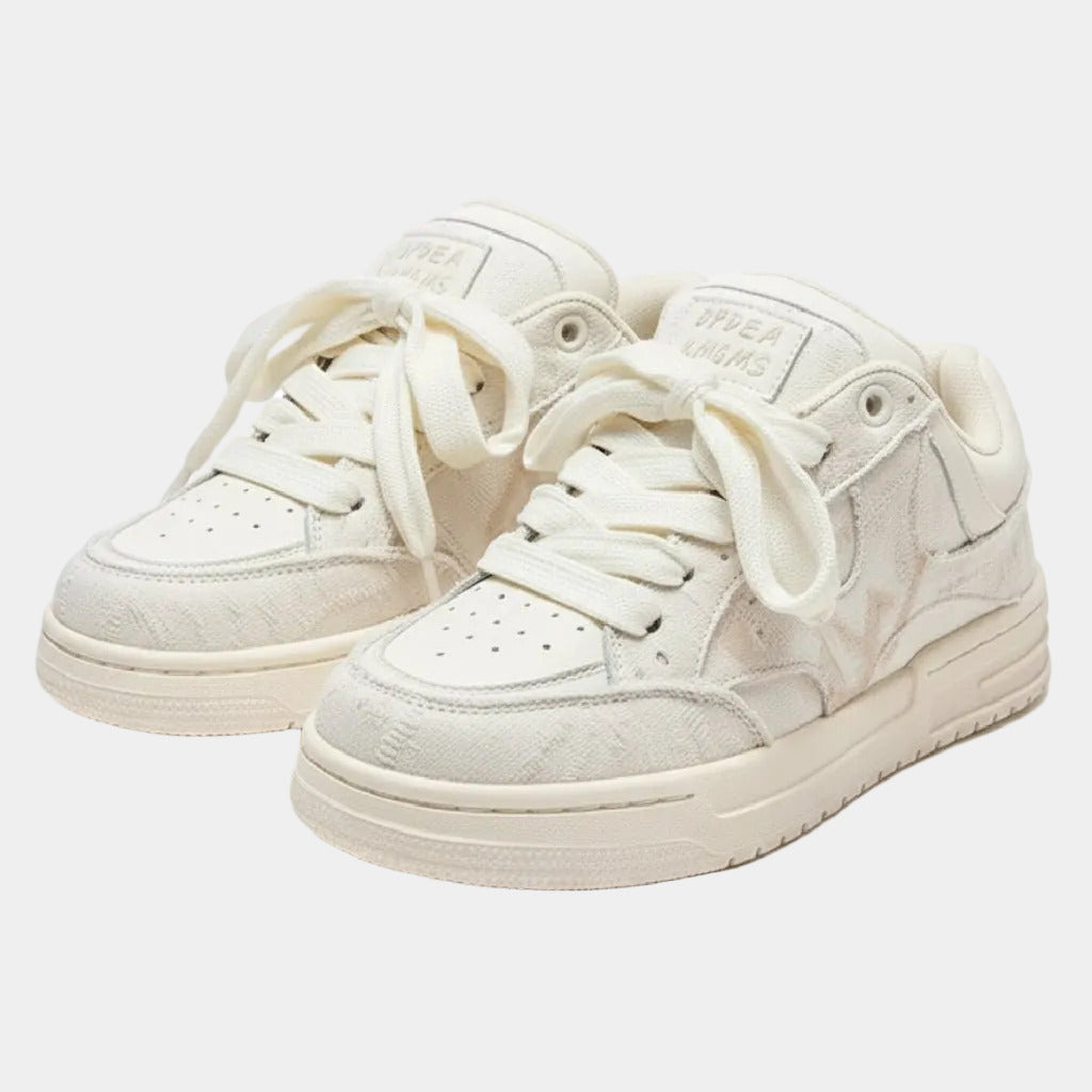 faded sneakers